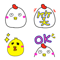 [LINE絵文字] にわとりときどきひよこの画像