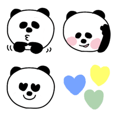 [LINE絵文字] Big Face Panda Emojiの画像