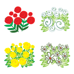 [LINE絵文字] Send you a bunch of flowers every dayの画像