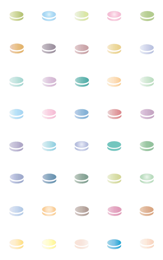 [LINE絵文字]Delicious macaronsの画像一覧