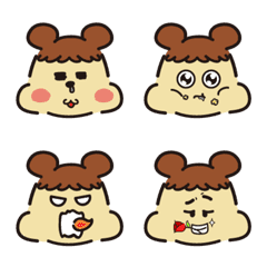 [LINE絵文字] Bear with bangsの画像