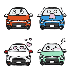 [LINE絵文字] フランスの車風絵文字その1の画像