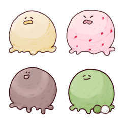 [LINE絵文字] ice cream  octopusの画像