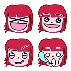 [LINE絵文字] Girl Emoji.の画像