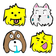 [LINE絵文字] 犬の王国の英雄：絵文字ステッカー 01の画像