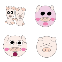 [LINE絵文字] cute pig is coming！！2の画像