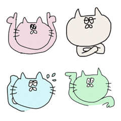 [LINE絵文字] 無言で気持ちを伝えるねこの画像