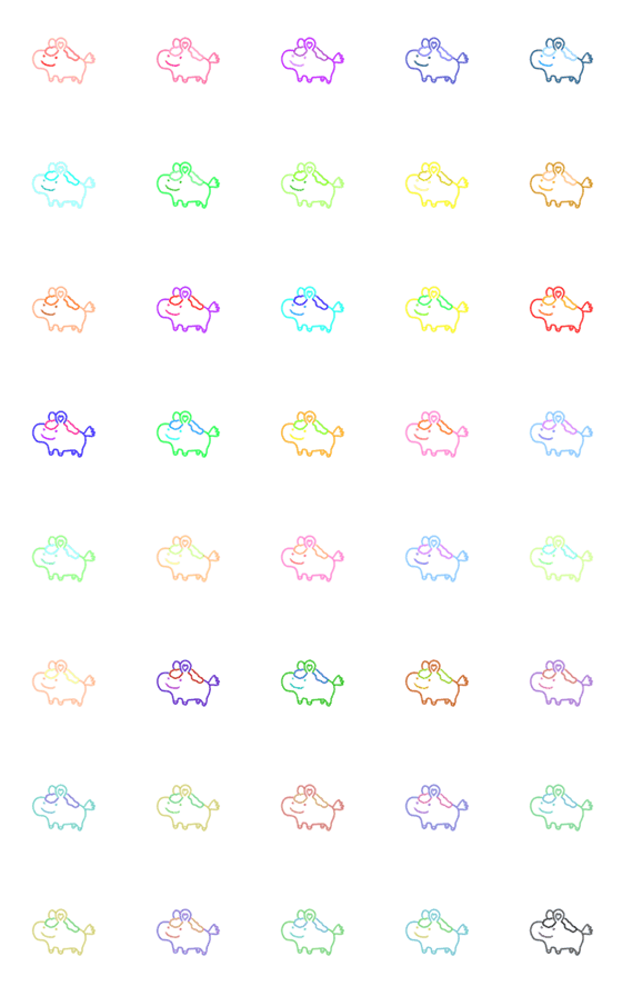 [LINE絵文字]ユニコーンの画像一覧