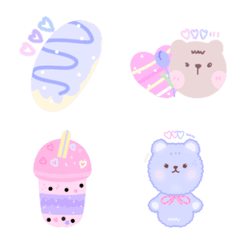 [LINE絵文字] Cute Pastel 6の画像