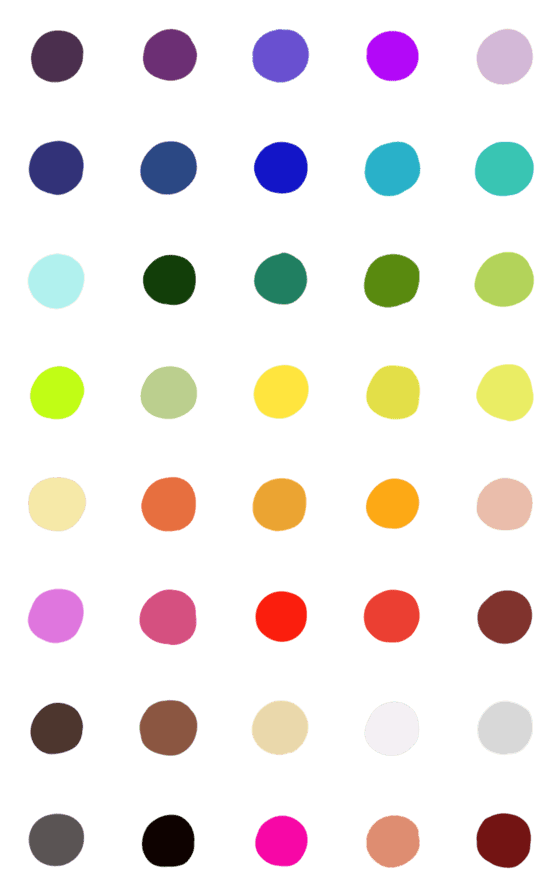 [LINE絵文字]Main color moodの画像一覧