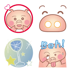 [LINE絵文字] Merry merry pig's lifeの画像