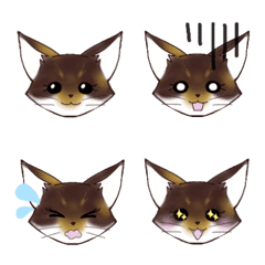 [LINE絵文字] サビ三毛猫の画像