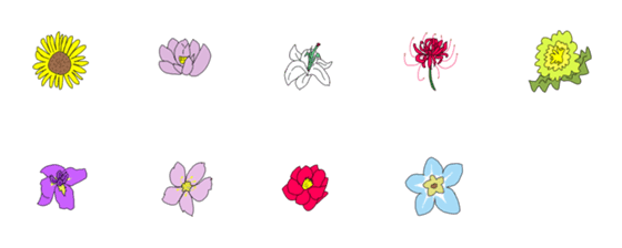 [LINE絵文字]Flower Flowerの画像一覧