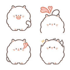 [LINE絵文字] Fluffy Cats (Emoji ver.)の画像