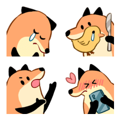 [LINE絵文字] fox friendsの画像