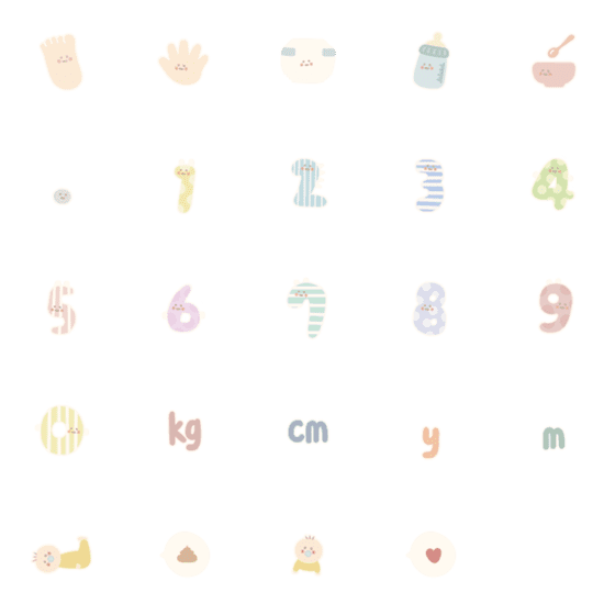 [LINE絵文字]little baby emojiの画像一覧