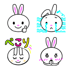 [LINE絵文字] pink nose rabbit vol.2の画像