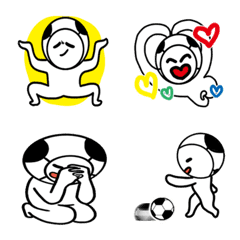 [LINE絵文字] The Best Soccer player 'Q Man'の画像