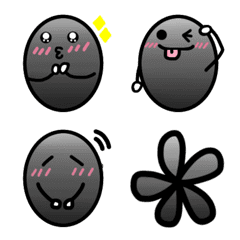 [LINE絵文字] ブラックちゃん絵文字んの画像