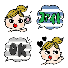 [LINE絵文字] 色んな絵文字381大人可愛いシンプルの画像