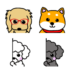 [LINE絵文字] A lot of dogsの画像