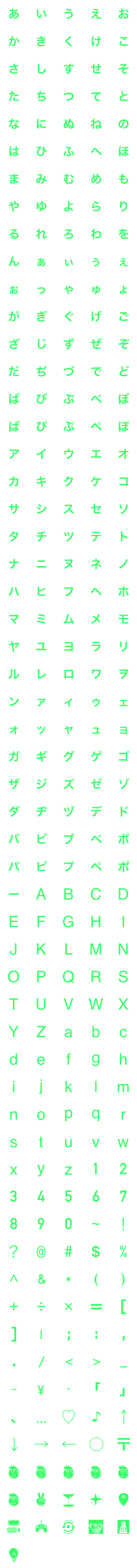 Line絵文字 Japanese Language Abc 281種類 1円
