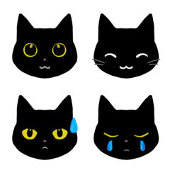 [LINE絵文字] えり文字猫の画像