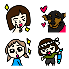 [LINE絵文字] O family emojiの画像