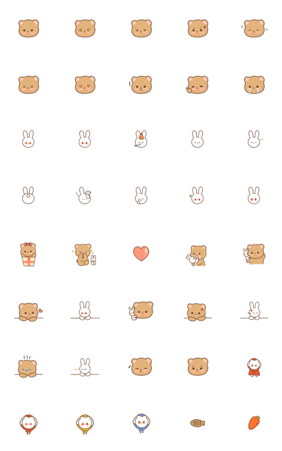 [LINE絵文字]Gomi and Bunnyの画像一覧