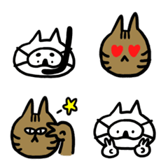 [LINE絵文字] diving cat emojiの画像