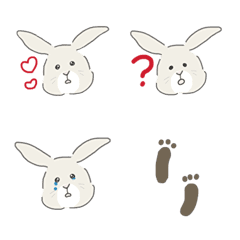 [LINE絵文字] ネザーランドドワーフのこむぎくん絵文字の画像