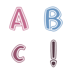 [LINE絵文字] ABCx123_Style02-2の画像