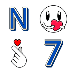 [LINE絵文字] N style emoji 3の画像