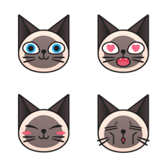 [LINE絵文字] PuiPui The Siamese Catの画像