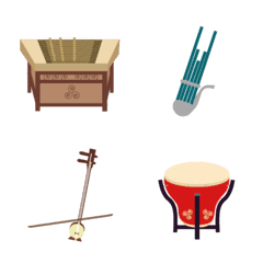 [LINE絵文字] Chinese musical instrumentsの画像