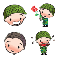 [LINE絵文字] cute soldier cute cuteの画像