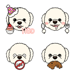 [LINE絵文字] Bichon Tenerifeの画像