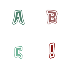 [LINE絵文字] ABCx123_Style02-1の画像