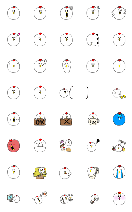 [LINE絵文字]クックドゥードゥルドゥーの画像一覧