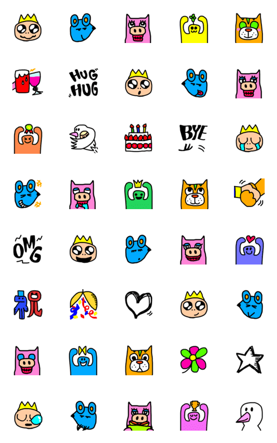 [LINE絵文字]お祝いしーましょ！Emojiの画像一覧