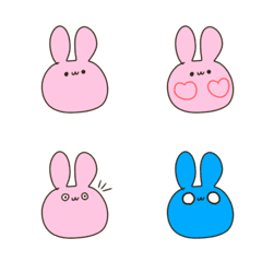 [LINE絵文字] うさぎちゃんと仲間たち 1の画像