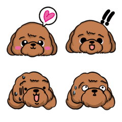 [LINE絵文字] BoBo's Poodle - Daily lifeの画像