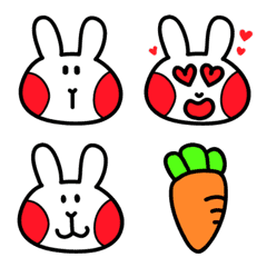 [LINE絵文字] Shy Bunny emoji - PART Iの画像