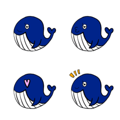 [LINE絵文字] whale KUNの画像