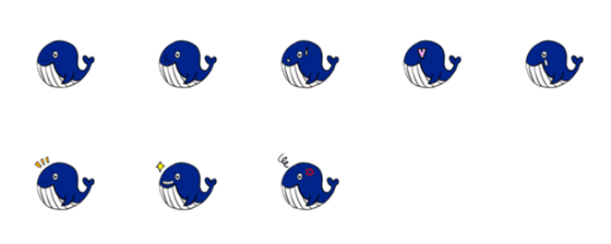 [LINE絵文字]whale KUNの画像一覧