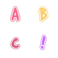 [LINE絵文字] ABCx123_Style02-3の画像