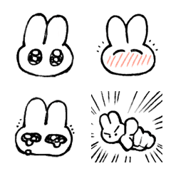 [LINE絵文字] うさぎちゃんだよの画像