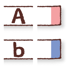 [LINE絵文字] English alphabet tags 13の画像