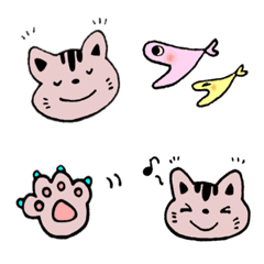 [LINE絵文字] のんびり猫のルー。（1）の画像