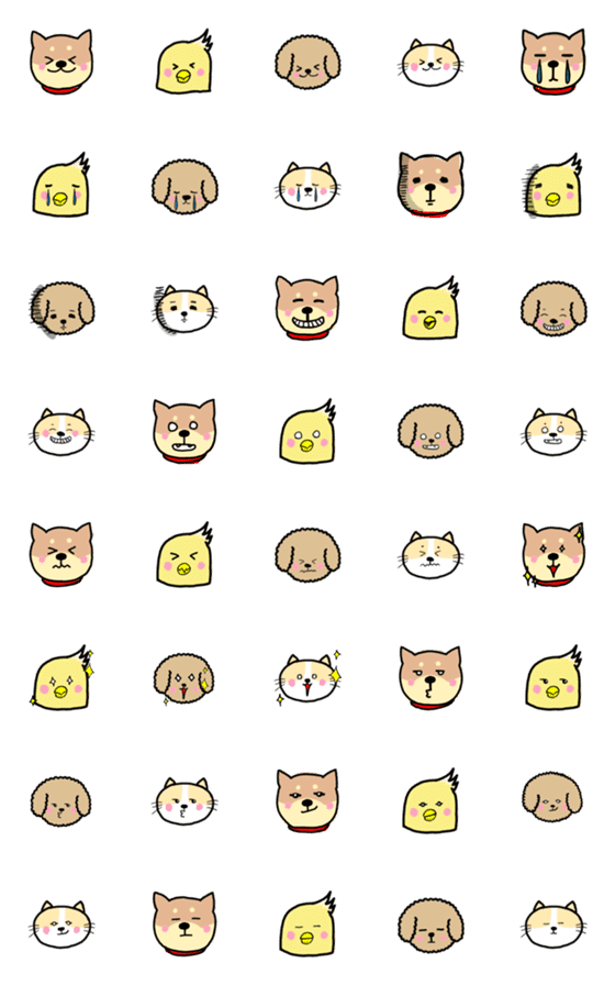 [LINE絵文字]dogsdog Emojiの画像一覧